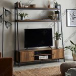 Fulton Pine Ladder Shelf TV Unit for TVs up to 55 - 3D Decorative