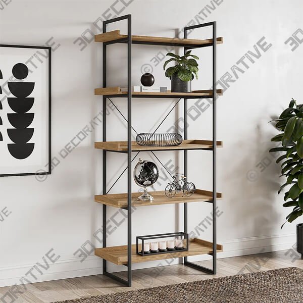Fulton Shelving Unit - 3D Decorative