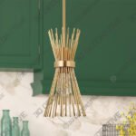Gold Lindsea 1 - Light UniqueStatement Pendant - 3D Decorative