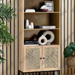 Hollis Tall Oak Bookcase - 3D Decorative