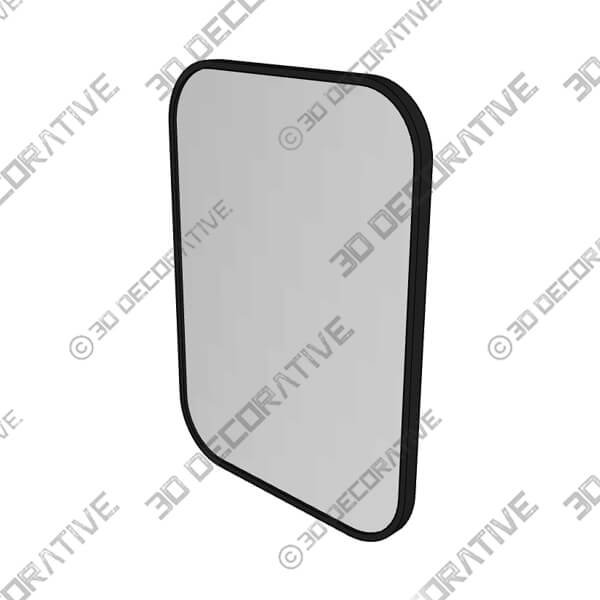 Mid-Century Modern Chic Metal Rounded Wall Mirrors - 3D Decorative