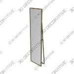 Mirta Rectangle Metal Full Length Mirror-3DDecorative Mirta Rectangle Metal Full Length Mirror - 3D Decorative