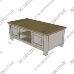 Olney Storage Coffee Table - 3D Decorative