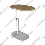 Portima Oak C Side Table - 3D Decorative