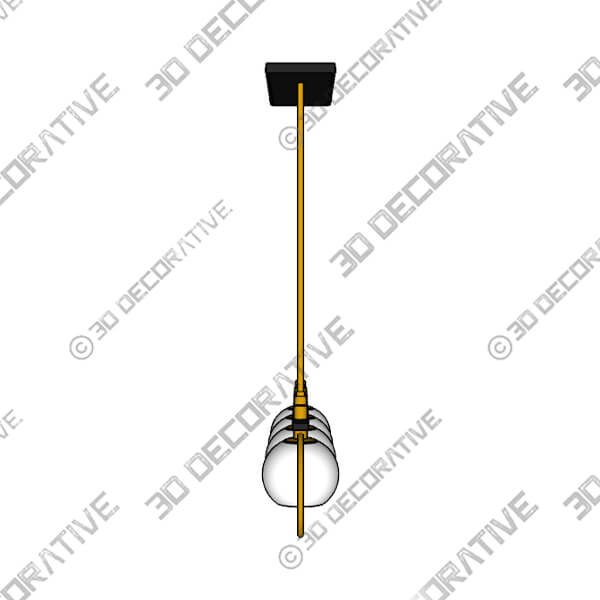 Possini Euro Carlyn 33 Brass and Black 4-Light Island Pendant - 3D Decorative