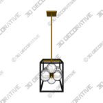 Possini Euro Fitzgerald 38 Modern Black and Gold 12-Light Chandelier - 3D Decorative