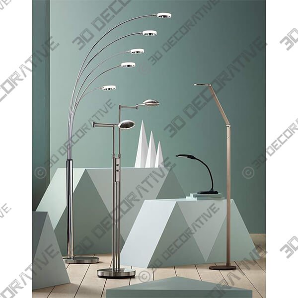 Possini Euro Magnum Adjustable Height French Bronze Task LED Floor Lamp - 3D Decorative