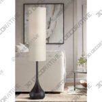 Possini Euro Moderne Droplet 62 High Mid-Century Bronze Floor Lamp - 3D Decorative