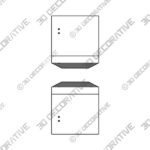 Shelf (2) (5) Rigga 2 Piece Floating Shelf - 3D Decorative