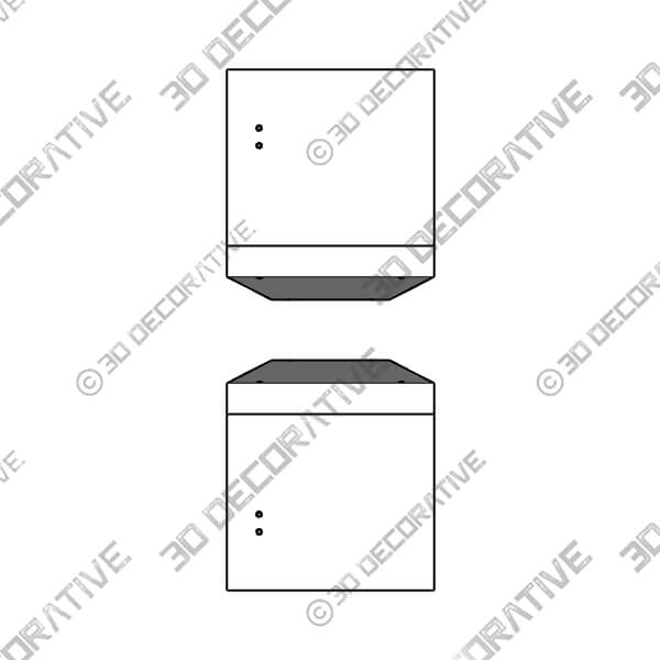 Rigga 2 Piece Floating Shelf - 3D Decorative