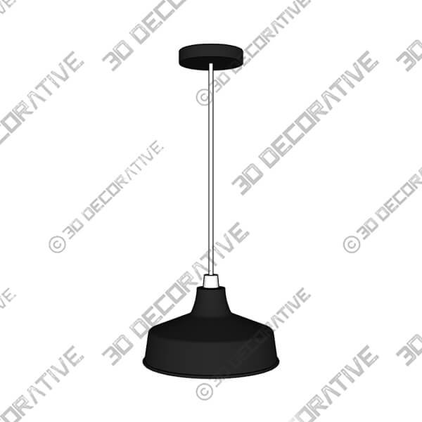 Stern Black Easy Fit Pendant - 3D Decorative