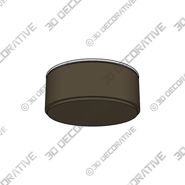 Topaz Coffee Table Soft Leather Olive + Marble Calacatta Verde Top - 3D Decorative