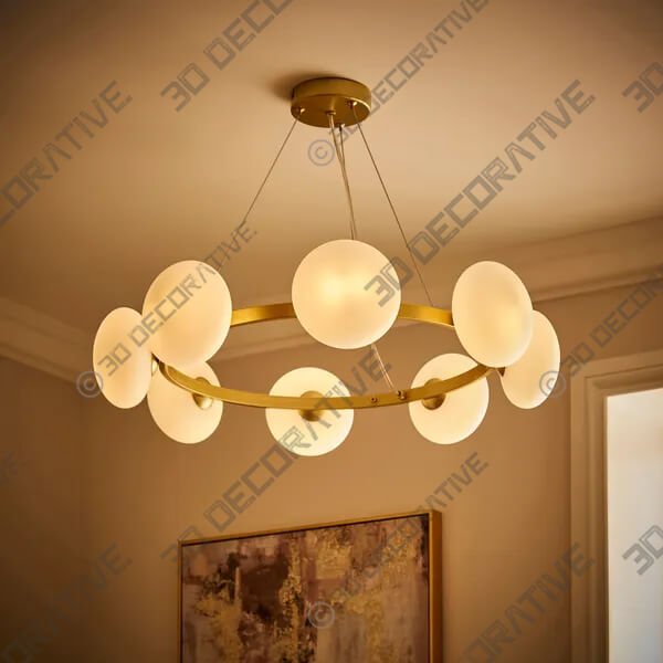 Yonah 8 Light Pendant Light - 3D Decorative