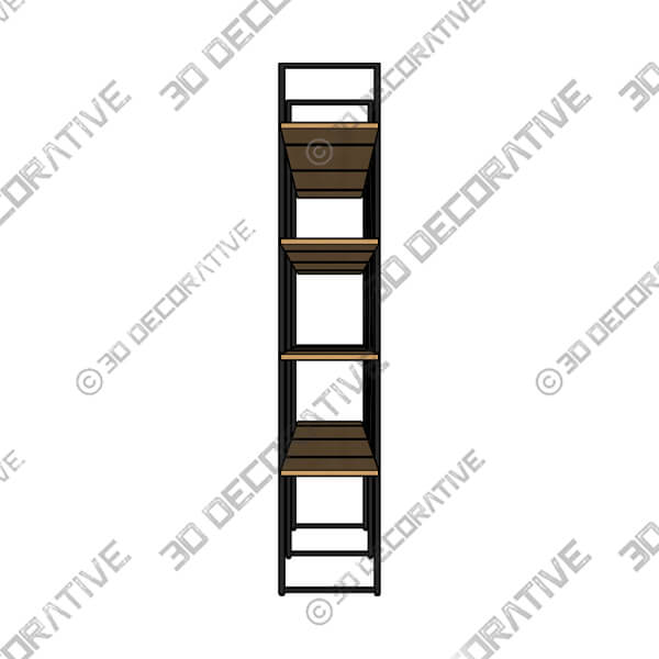 Slim Irony Bookcase - 3D Decorative