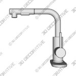 Brushed Nickel APPASO Pull Out Kitchen Faucet (Part number - 3D Decorative