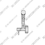 Brushed Nickel KEBOO Kitchen Faucet  -3D Decorative