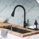 Oil Rubbed Bronze SOKA Pull Out Kitchen Faucet - 3D Decorative