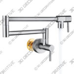 Brushed Nickel KEBOO Kitchen Faucet  -3D Decorative