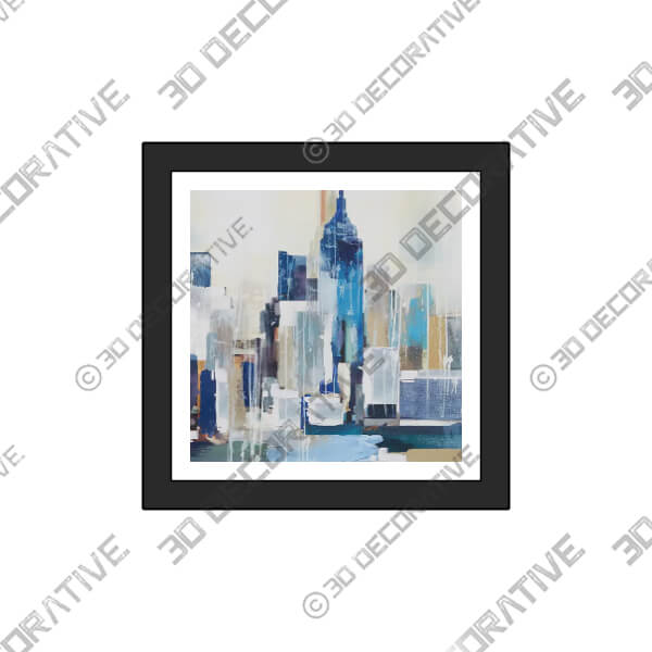 City Scene Framed Print 40x40cm-3DDecorative