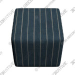 Tamarack Fritz Indigo Square Cube Ottoman - 3D Decorative