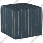 Tamarack Fritz Indigo Square Cube Ottoman - 3D Decorative