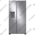 Stainless Steel 27.4 cu. ft. Large Capacity Side-by-Side Refrigerator-3DDecorative