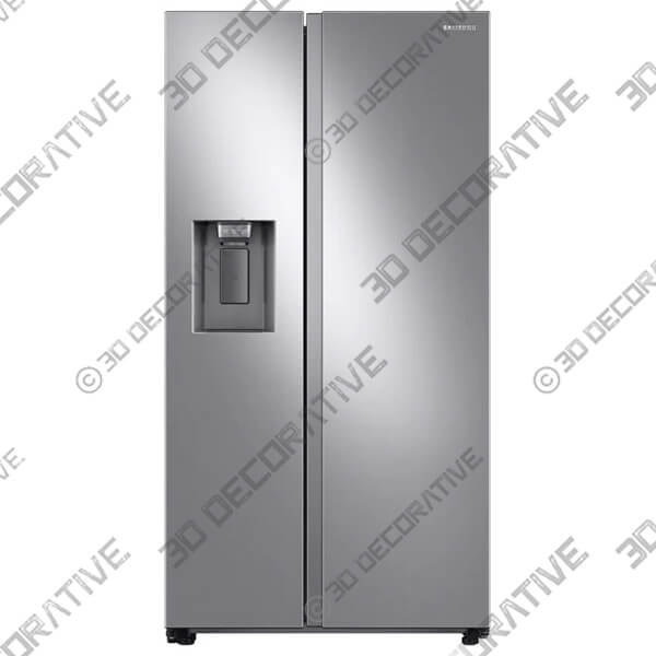 Stainless Steel 27.4 cu. ft. Large Capacity Side-by-Side Refrigerator-3DDecorative