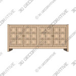 Theodore Large Sideboard - 3D Decorative