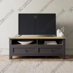 Olney TV Unit for TVs up to 55 - 3D Decorative