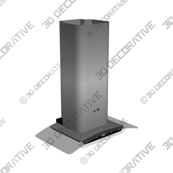 30 Wall Mount Glass Range Hood LH2-30G with LCD - 3D Decorative