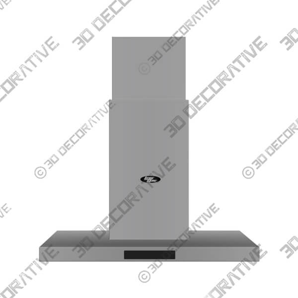 30 Wall Mount T-Shape Range Hood LH4-30 with LED - 3D Decorative
