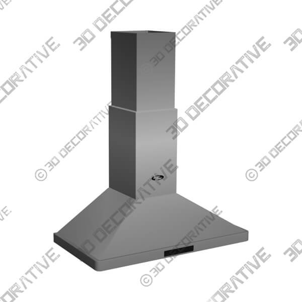 36 Wall Mount Pyramid Range Hood LH3-36 with LED - 3D Decorative