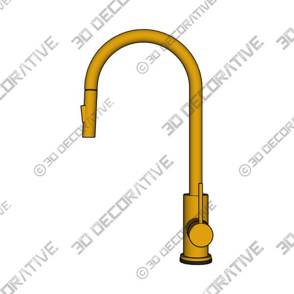 AlenArtWater Pull Down Kitchen Faucet - 3D Decorative