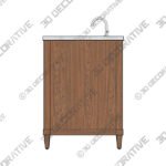 Asellus 36W x 22D Bath Vanity - 3D Decorative
