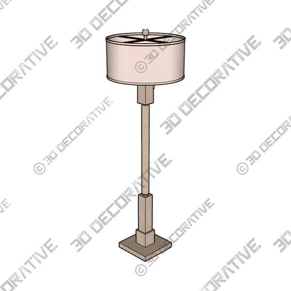 Barnes and Ivy Baluster 63 12 Coastal Rustic Pickled Wood Floor Lamp - 3D Decorative