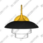 Barron 1-Light Wall Sconce - 3D Decorative