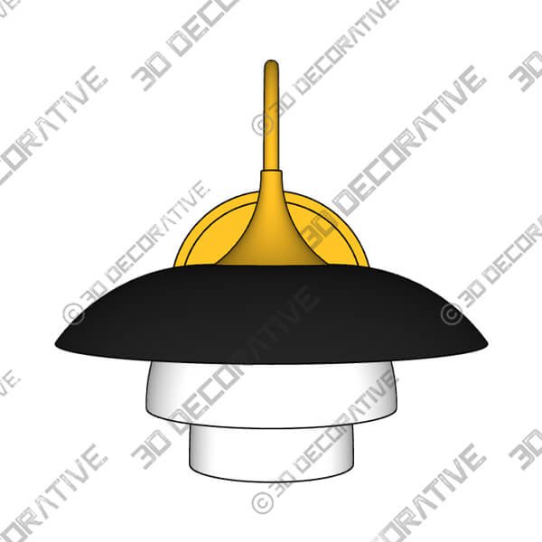 Barron 1-Light Wall Sconce - 3D Decorative