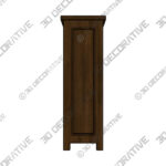 Boston Low Bookcase - 3D Decorative