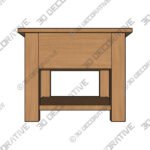 Coffee Table (1) (1) Bromley Oak Coffee Table - 3D Decorative