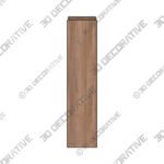 Book Case (1) (2) Canyon Oak Bookcase - 3D Decorative