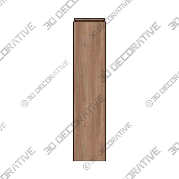 Canyon Oak Bookcase - 3D Decorative