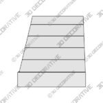 Charlotte CX Series with horizontal beading - 3D Decorative