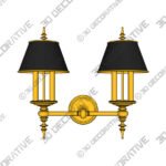 Cheshire 4-Light Wall Sconce - 3D Decorative