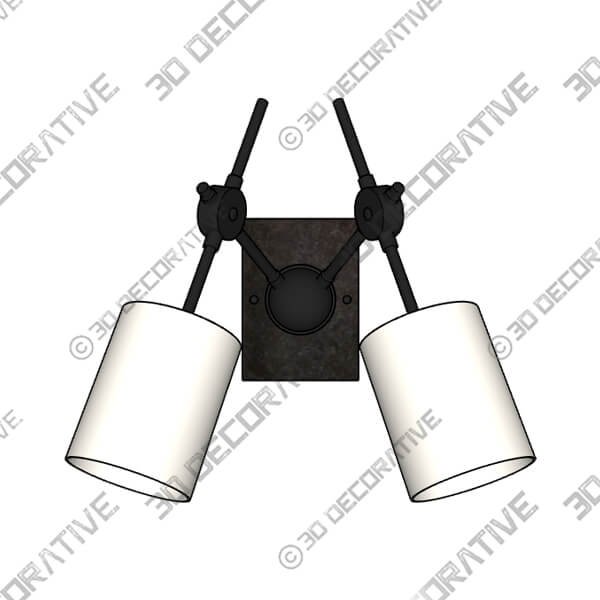 Compass 2-Light Wall Sconce - 3D Decorative