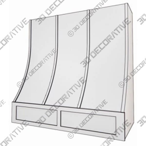 Eastland E300RS With Battens Range hood - 3D Decorative