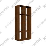 Elements Bent Ply Bookcase Shelving Unit - 3D Decorative