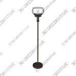 Franklin Iron Works Luz 72 12 Industrial Bronze Torchiere Floor Lamp - 3D Decorative