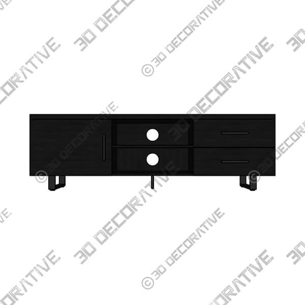 Freddie TV Unit for TVs up to 60 - 3D Decorative