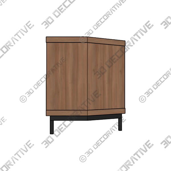 Fulton Pine Effect Corner TV Unit for TVs up to 50 - 3D Decorative
