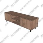 Fulton Wide TV Unit for TVs up to 67 - 3D Decorative